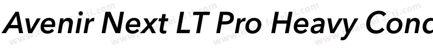 Avenir Next LT Pro Heavy Cond Itali字体转换
